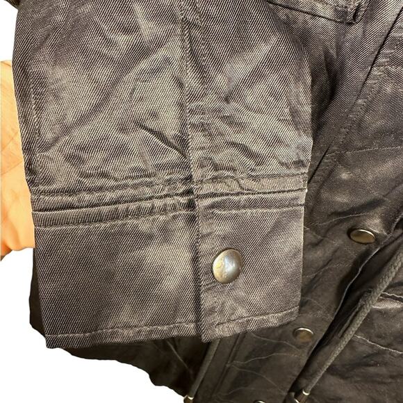 Joie Vera Jane Hooded‎ Utility Jacket Black Womens XS Cargo Grunge Outdoor - Picture 3 of 10